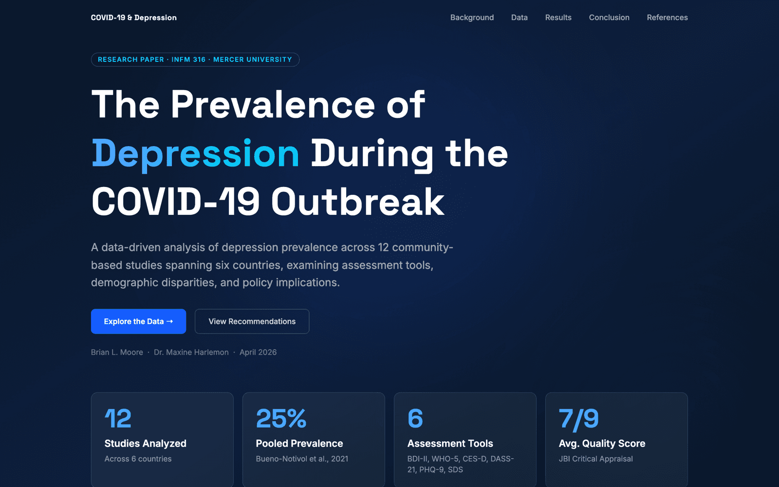 COVID & Depression preview